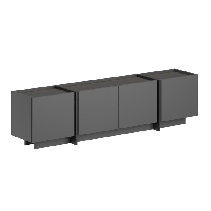 Nordure Soporte para TV Antracita y Negro